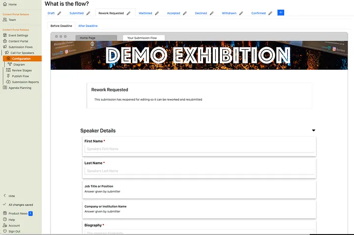 The new integrated Form Designer and Submission Stages The new integrated Form Designer and Submission Stages image